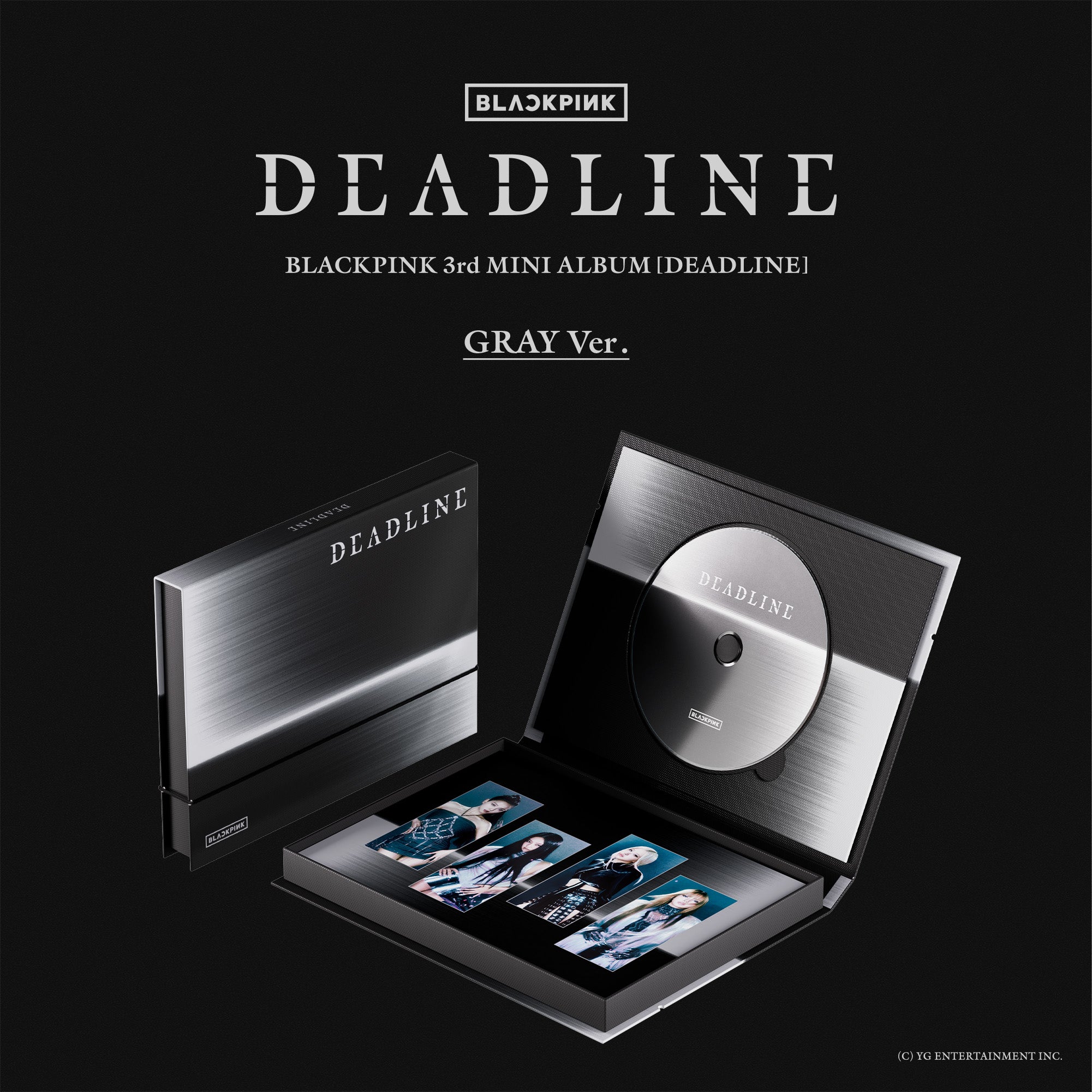 【4種セット】BLACKPINK 3rd MINI ALBUM BLACKPINK 3rd MINI ALBUM [DEADLINE] GRAY Ver.