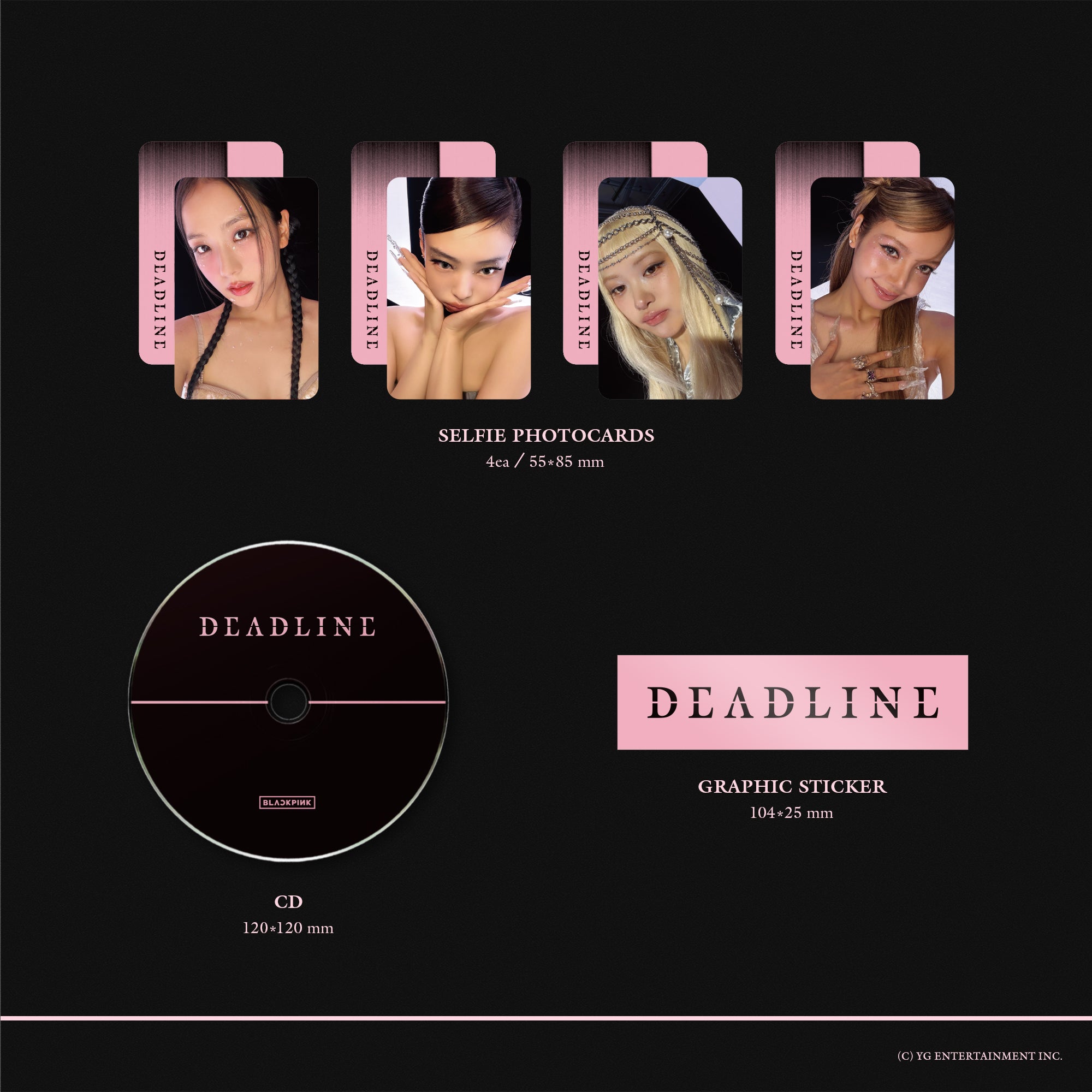 【新品未開封】BLACKPINK DEADLINE BORN PINK　全15点 BLACKPINK 3rd MINI ALBUM [DEADLINE] PINK Ver.